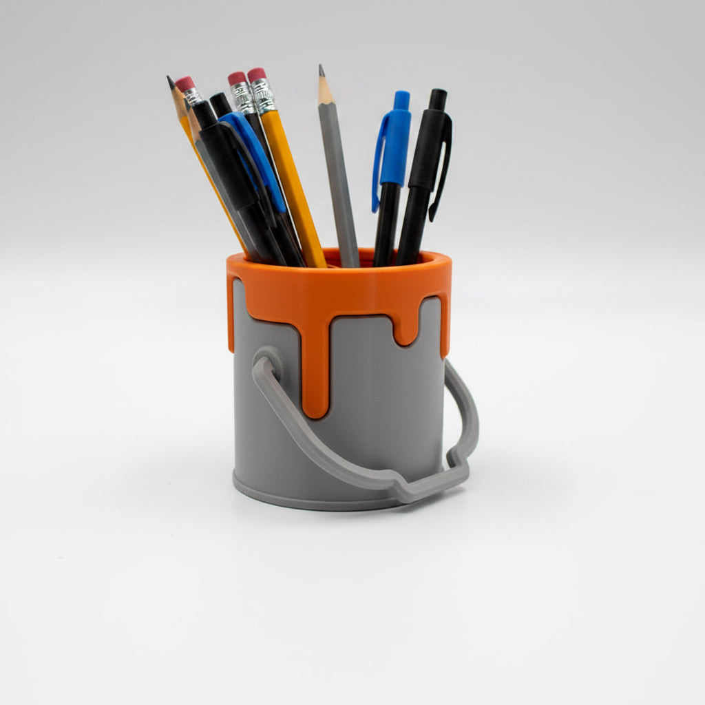 Paint bucket pen holder