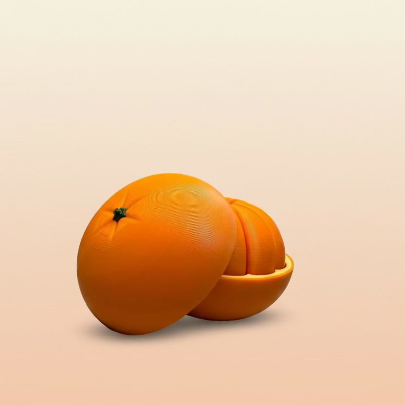 Orange sensory fidget